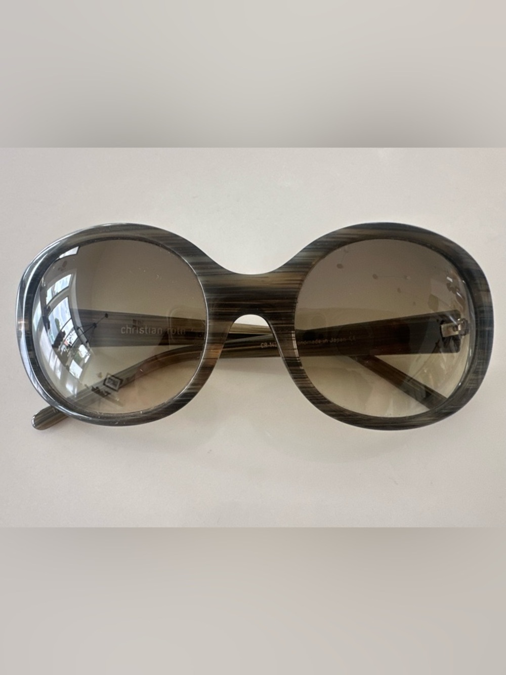 Christian Roth Gradient Oval Sunglasses - Picture 3 of 8
